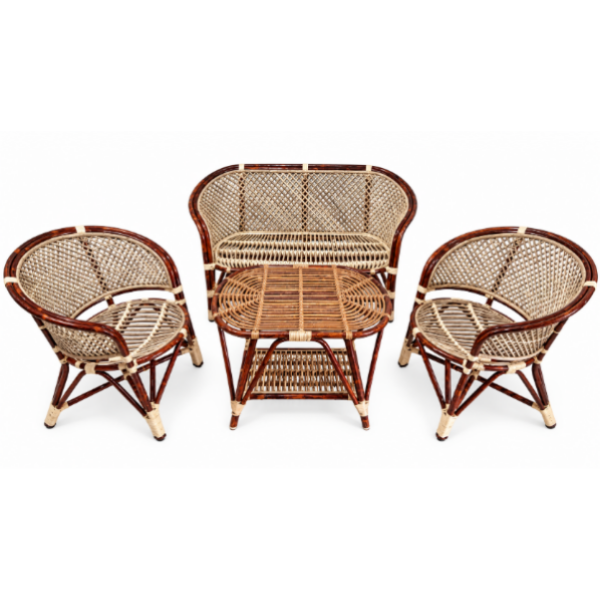 Rattan Sofa set with Ellipse Teepa